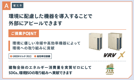 環境に配慮した機器を導入することで外部にアピールできます